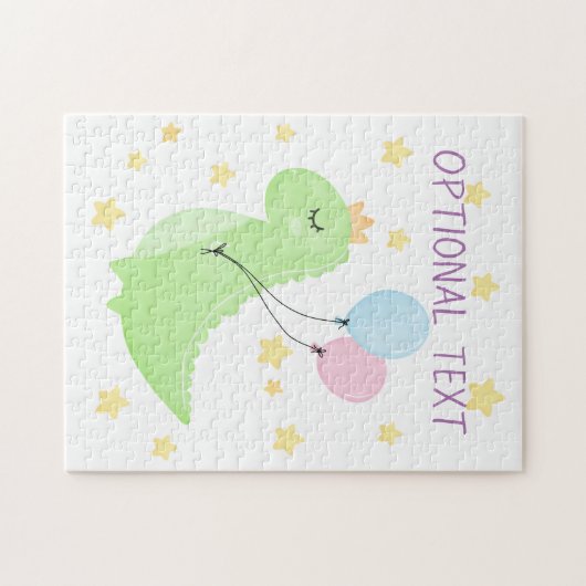 Dinosaurier mit Balloons Puzzle (Horizontal)