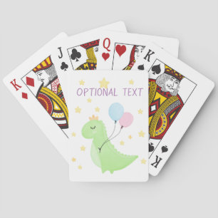Dinosaurier mit Balloons Spielkarten
