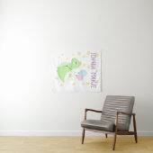 Dinosaurier mit Balloons Wandteppich (Beispiel (Horizontal))