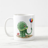 Dinosaurier mit Balloons zum Geburtstag Kaffeetasse (Links)