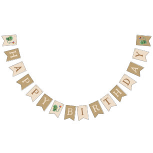 Dinosaurier mit Balloons zum Geburtstag Wimpelkette