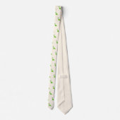 Dinosaurier mit Birdie an der Spitze Krawatte (Rückseite)