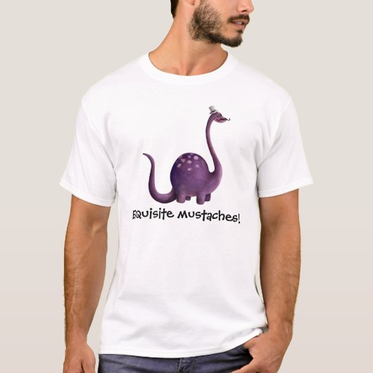 Dinosaurier mit den Schnurrbärten T-Shirt (Vorderseite)