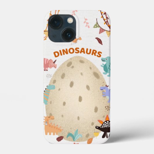 Dinosaurier mit Dinosauriern und Dino-Eiern Case-Mate iPhone Hülle (Rückseite)