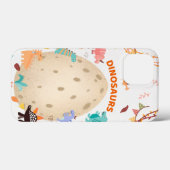 Dinosaurier mit Dinosauriern und Dino-Eiern Case-Mate iPhone Hülle (Rückseite (Horizontal))