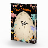 Dinosaurier mit Dinosauriern und Dino-Eiern Fotoblock (Rechts)