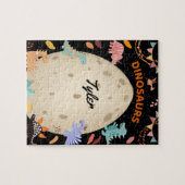 Dinosaurier mit Dinosauriern und Dino-Eiern Puzzle (Horizontal)