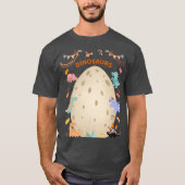 Dinosaurier mit Dinosauriern und Dino-Eiern T-Shirt (Vorderseite)