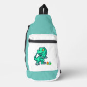 Dinosaurier mit Eiern Crossbody Bag (Vorderseite)