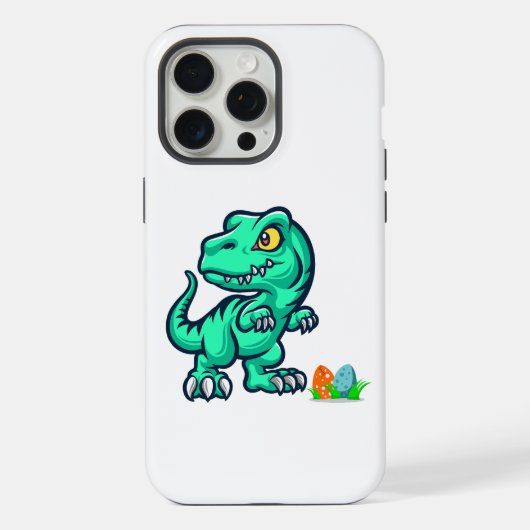 Dinosaurier mit Eiern iPhone Hülle (Rückseite)