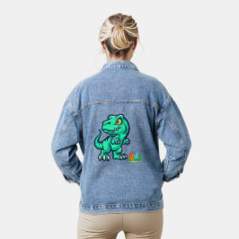 Dinosaurier mit Eiern Jeansjacke