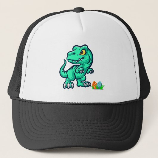 Dinosaurier mit Eiern Truckerkappe (Vorderseite)