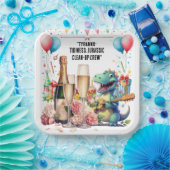 Dinosaurier mit Getränken Pappteller (Party)