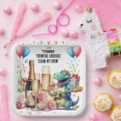 Dinosaurier mit Getränken Pappteller (Party)