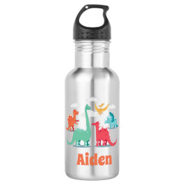 Dinosaurier Mit Monogramm Edelstahlflasche