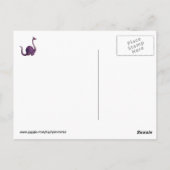 Dinosaurier mit Mustaches Postkarte (Rückseite)
