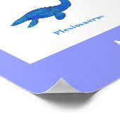 Dinosaurier mit Namen Colorful Educational Poster (Ecke)