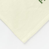 Dinosaurier mit Namen Dunkelgrün Fleecedecke (Ecke)