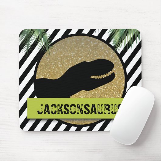 Dinosaurier-Monogramm Mousepad (Mit Mouse)