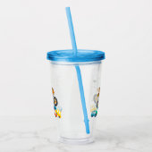 Dinosaurier Monster LKW Acryltumbler Acryltrinkbecher (Links)