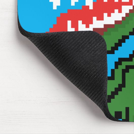 Dinosaurier Monster Pixel Art Beast Mousepad (Ecke)