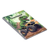 Dinosaurier Monster Truck Custom Back to School Notizblock (Rechte Seite)