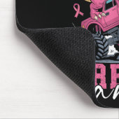 Dinosaurier Monster Truck Pink Ribbon Crush Brust  Mousepad (Ecke)