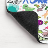 Dinosaurier Montoge Mousepad (Ecke)