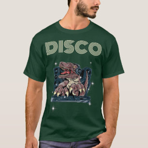 Dinosaurier Musik hören Kopfhörer Disco-Tanz T-Shirt