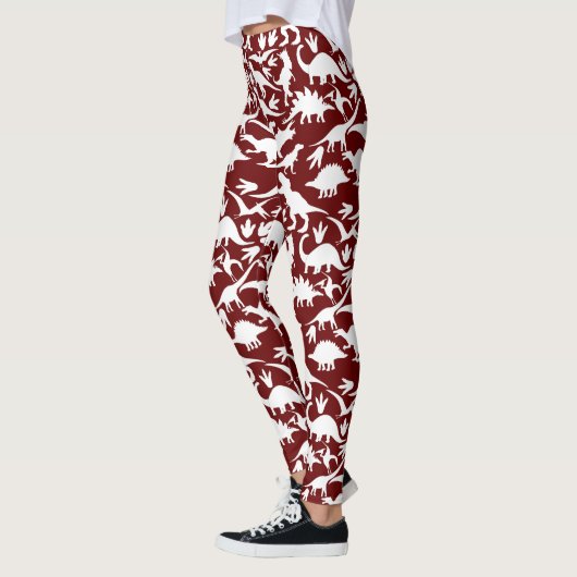 Dinosaurier Muster 01 w. DR BG Leggings (Links)