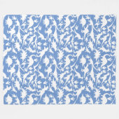 Dinosaurier Muster 01 w. LBlue BG Fleecedecke (Vorderseite (Horizontal))