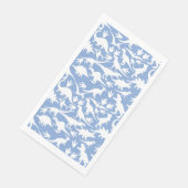 Dinosaurier Muster 01 w. LBlue BG Serviette (Ecke)