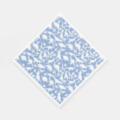 Dinosaurier Muster 01 w. LBlue BG Serviette (Ecke)