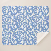 Dinosaurier Muster 01 w. LBlue BG Sherpadecke (Vorderseite (Horizontal))