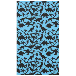 Dinosaurier Muster 01b. Lblue BG Tischdecke