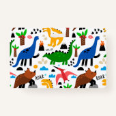 Dinosaurier-Muster Ausweis (Rückseite)