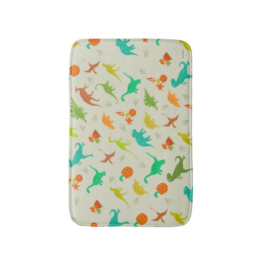 Dinosaurier-Muster Badematte (Vorderseite Vertikal)