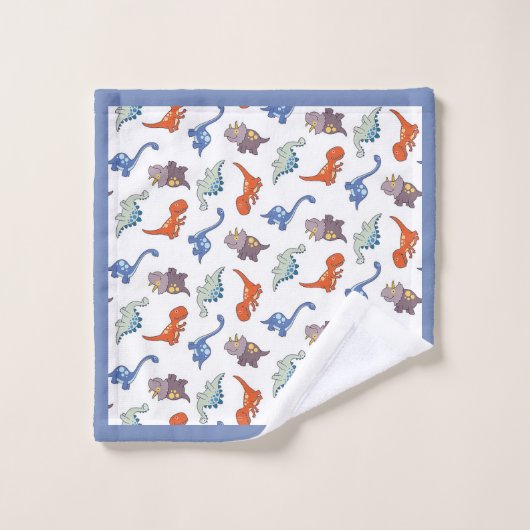 Dinosaurier-Muster-Badezimmer-Tuch-Set Badhandtuch Set (Waschlappen)