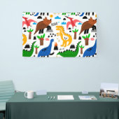 Dinosaurier-Muster Banner (Messeveranstaltung)