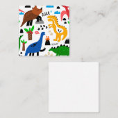 Dinosaurier-Muster Begleitkarte (Vorne/Hinten)