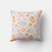 Dinosaurier-Muster, das jedes Kind erfasst Kissen (Rückseite)