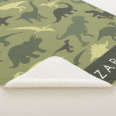 Dinosaurier Muster, Dinosaur Silhouette, Ihr Name Sherpadecke (3/4)