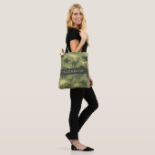 Dinosaurier Muster, Dinosaur Silhouette, Ihr Name Tasche (Am Model)