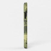 Dinosaurier-Muster, Dinosaurier-Silhouette, grüner Case-Mate iPhone Hülle (Hinten/Rechts)