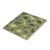 Dinosaurier-Muster, Dinosaurier-Silhouette, grüner Fliese (Seite)