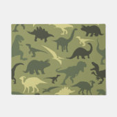 Dinosaurier-Muster, Dinosaurier-Silhouette, grüner Fußmatte (Vorderseite)