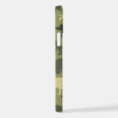 Dinosaurier-Muster, Dinosaurier-Silhouette, grüner iPhone Hülle (Rechte Seite)