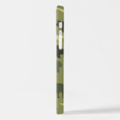 Dinosaurier-Muster, Dinosaurier-Silhouette, grüner iPhone Hülle (Linke Seite)