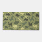 Dinosaurier-Muster, Dinosaurier-Silhouette, grüner Schreibtischunterlage (Vorderseite)