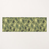 Dinosaurier-Muster, Dinosaurier-Silhouette, grüner Yogamatte (Vorderseite (Horizontal))